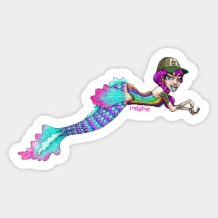 Backwoods Pride Mermaid Sticker